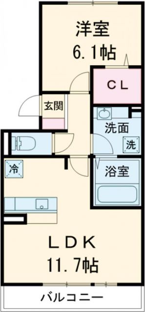 名古屋市熱田区一番のアパートの間取り