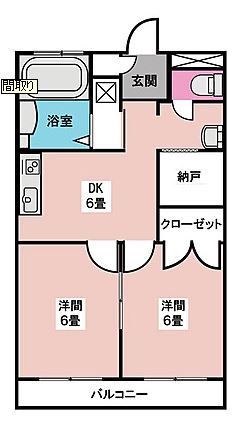 サンヒルズ太田南の間取り