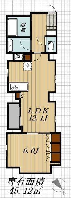 中央区日本橋馬喰町のマンションの間取り