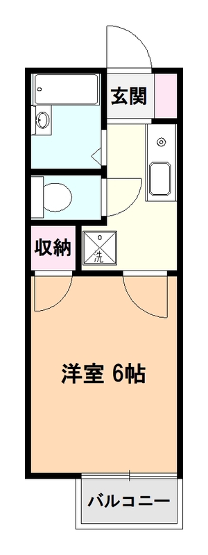 【ユウヅキハイムの間取り】