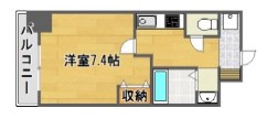 西宮市林田町のマンションの間取り