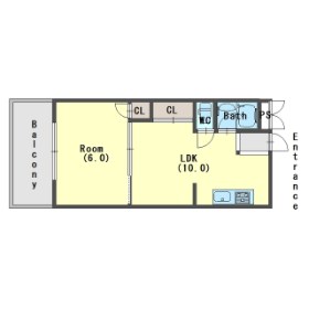 明石市西朝霧丘のマンションの間取り