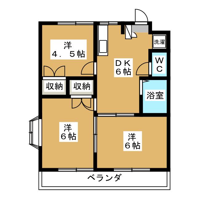 ドゥヌールブランの間取り