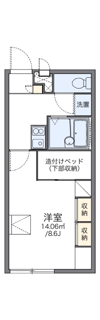 レオパレスアルシオネの間取り