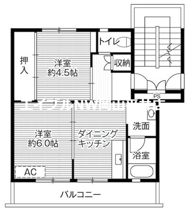 和気郡和気町衣笠のマンションの間取り