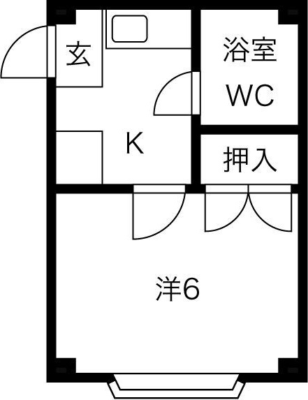 大阪市城東区成育のマンションの間取り