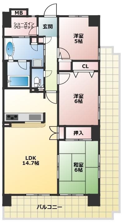 グラン・プラーザ新越谷の間取り