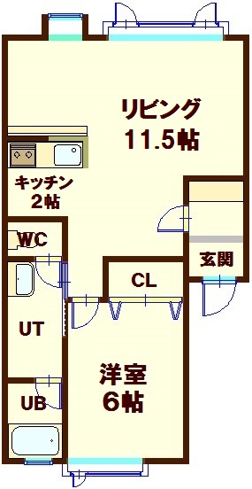 アッパーコースト追分の間取り