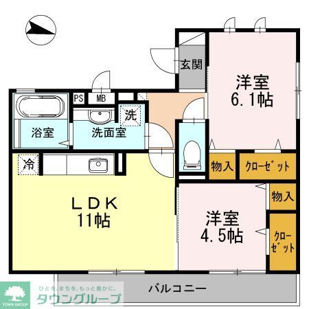 フラット明大前の間取り