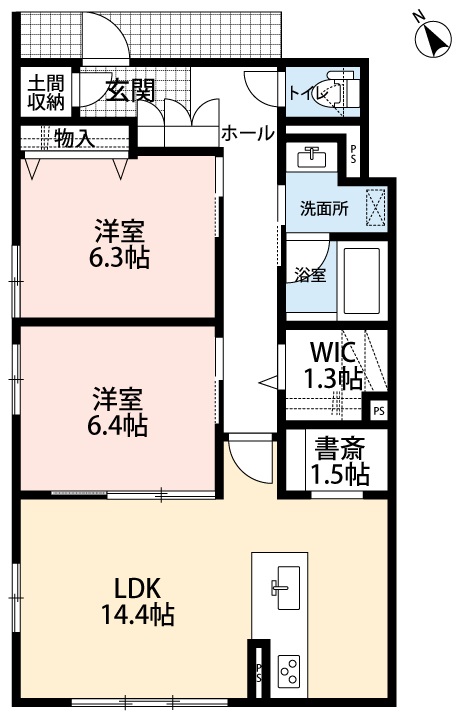 ケントスクエア八番館の間取り