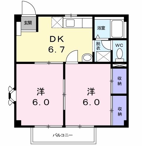 タウニー八王子IIの間取り