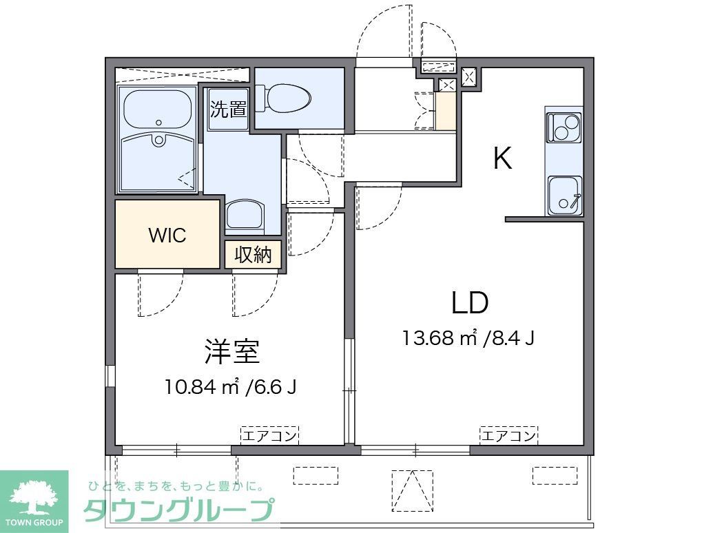 大田区新蒲田のマンションの間取り