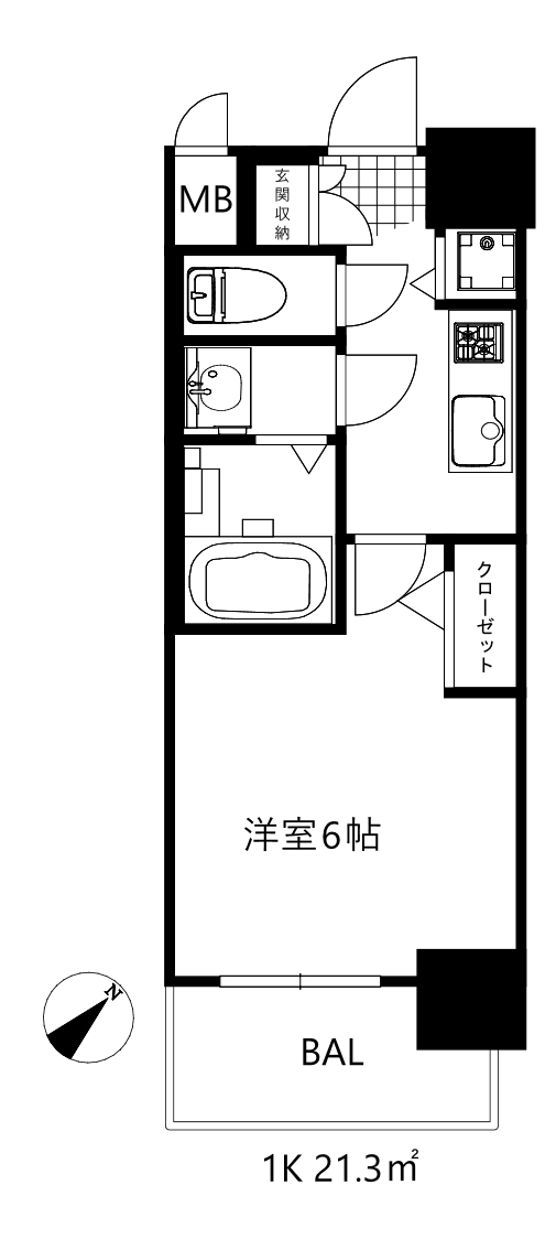 ファーストフィオーレ神戸スペラーレの間取り