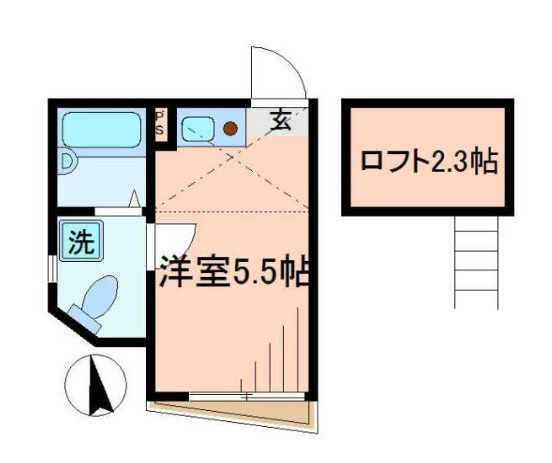モンシェリー西日暮里の間取り