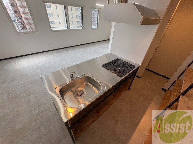 キッチン　システムキッチンなので、すぐお料理に使えます！