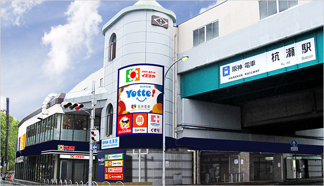 ショッピングセンター　ヨッテ杭瀬（ショッピングセンター）まで239m