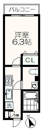 多摩市乞田のマンションの間取り