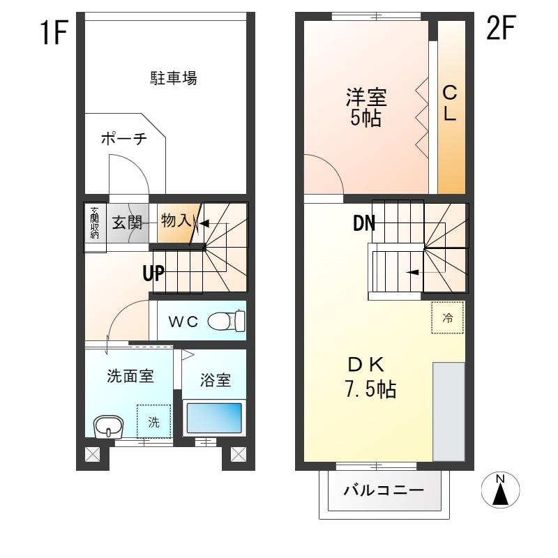 フレアージュくるみの間取り
