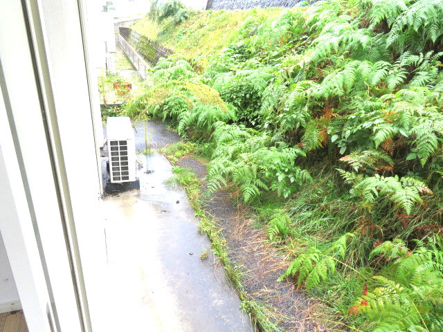 バルコニー　バルコニーでございます。洗濯物もラクラク干せます。