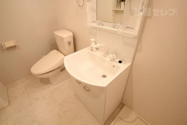 洗面設備　洗面ボールが広いから洗髪もできますね