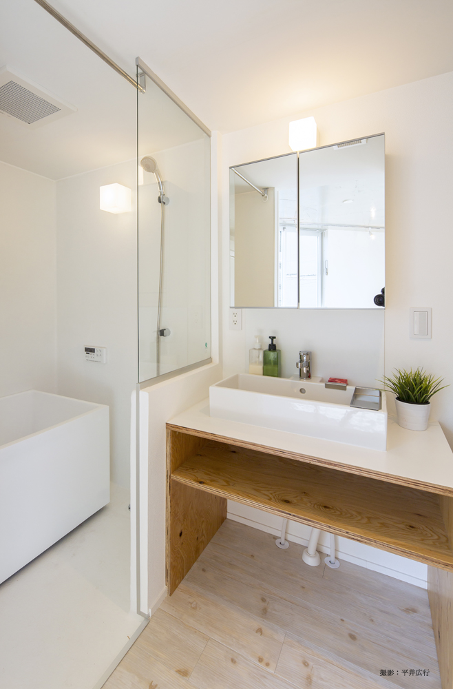 洗面設備　家具・備品等はついておりません