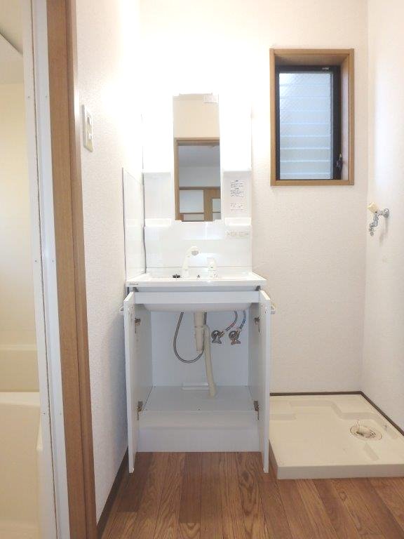 洗面設備　洗髪洗面化粧台/洗濯機置き場