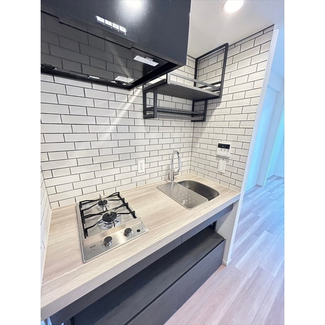 キッチン　コンパクトなキッチンで掃除もラクラク