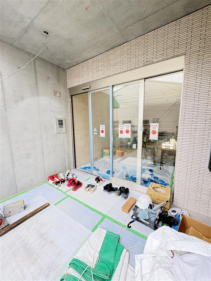 エントランス　建築中