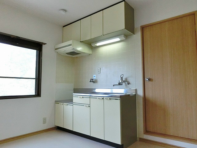 キッチン　２口のガスコンロを設置していただけるキッチン