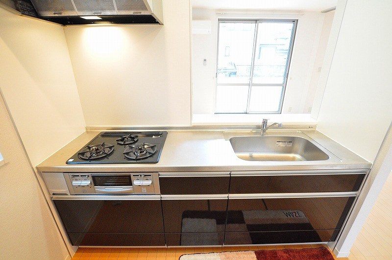 キッチン　★システムキッチングリル付き/3口コンロ★