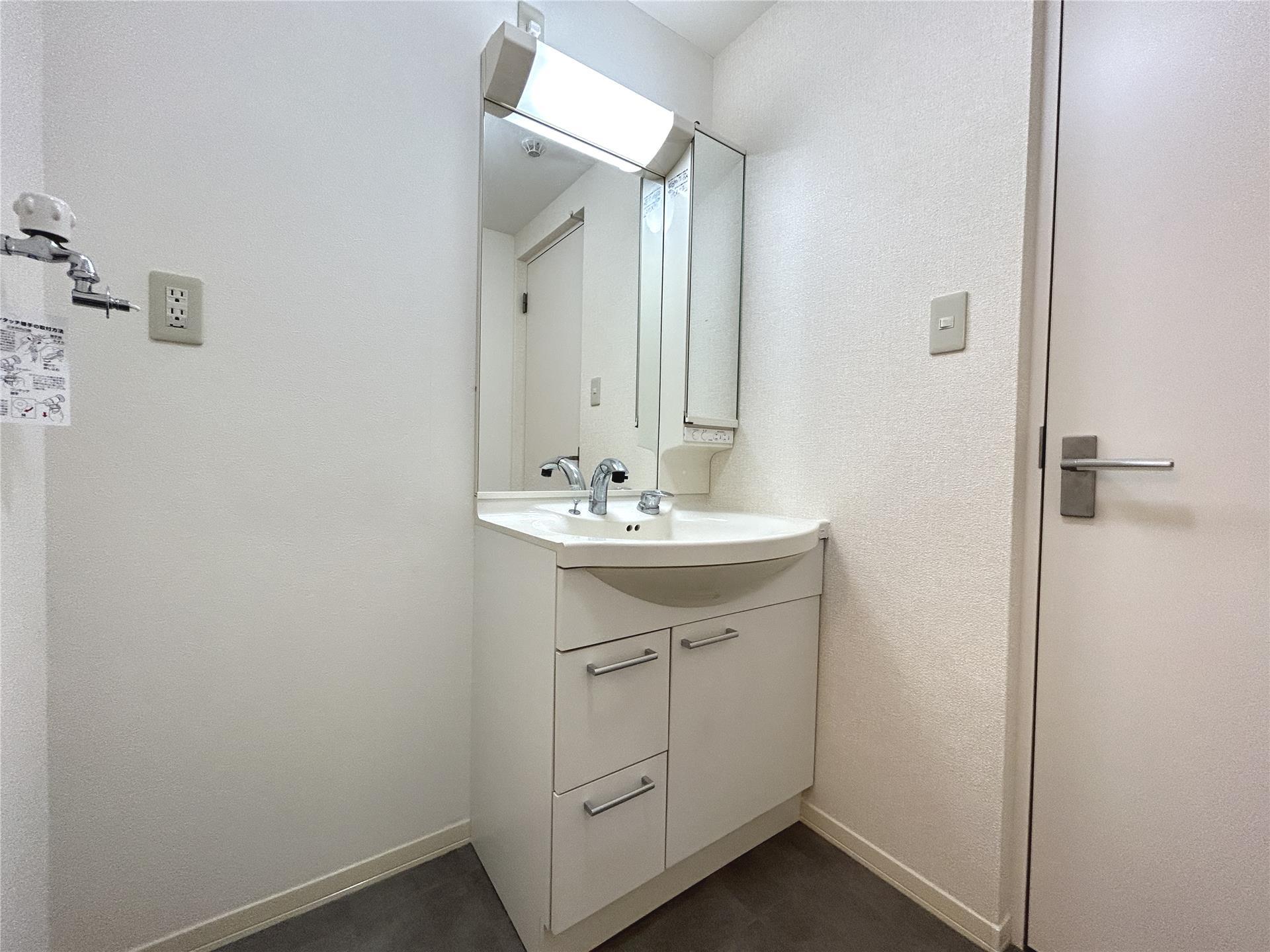 洗面設備　同タイプ、別部屋写真
