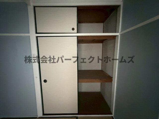 収納　たっぷりとした収納スペースです