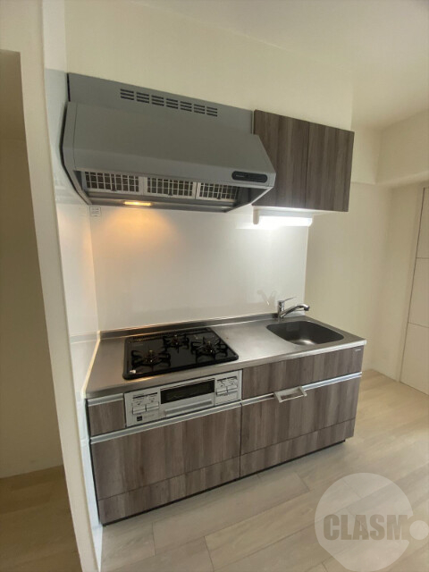 キッチン　３口グリル付システムキッチン