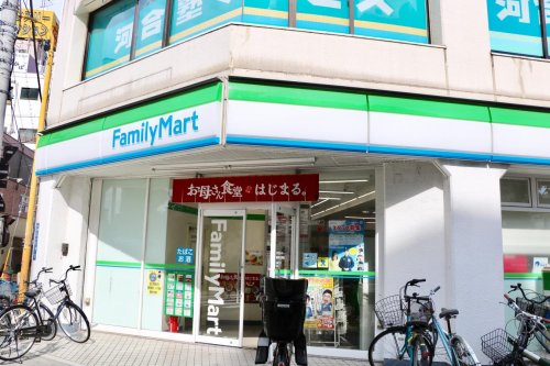 コンビニ　ファミリーマート 墨田押上駅前店（コンビニ）まで615m