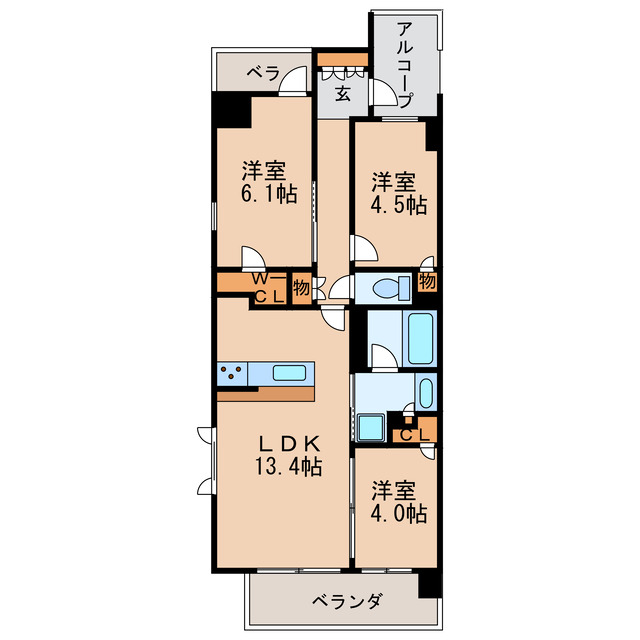 グランパセオ丸の内の間取り写真