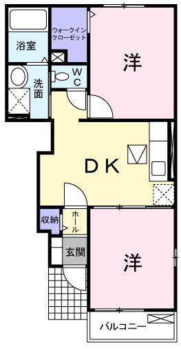 ＪＲ山陽本線 大門駅 徒歩55分 2階建 築18年の間取り写真