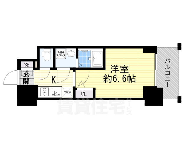 エスリード大阪上本町グリーズの間取り写真