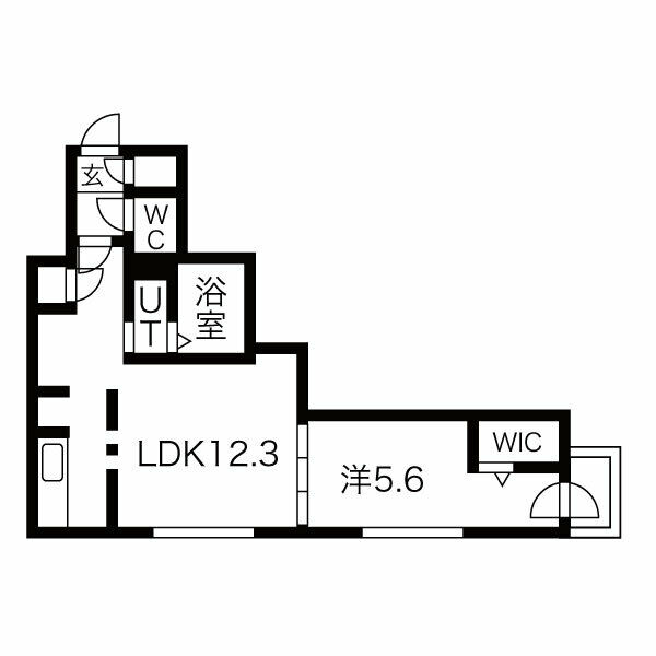 地下鉄南北線 北１８条駅 徒歩2分 5階建 築3年の間取り写真