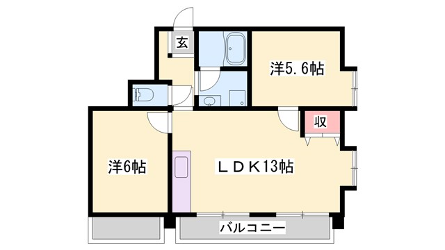 ライフコート市川の間取り写真