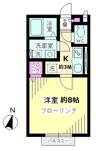 グリーンコートの間取り写真