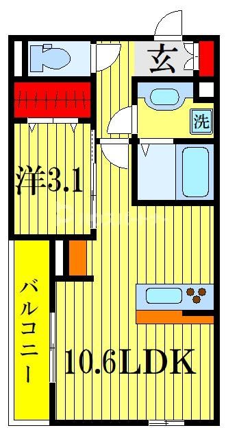 パークサイド新検見の間取り写真