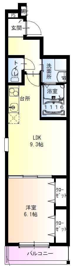 近鉄南大阪線 今川駅 徒歩9分 3階建 新築の間取り写真