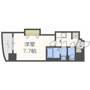 Luxe難波西Iの間取り写真