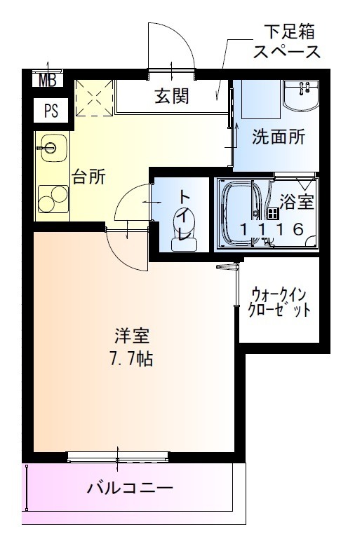 フジパレス加美駅南III番館の間取り写真