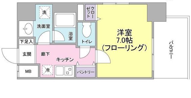 ＪＲ総武線 浅草橋駅 徒歩7分 12階建 築15年の間取り写真