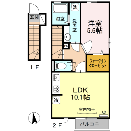 D-roomこがねの間取り写真