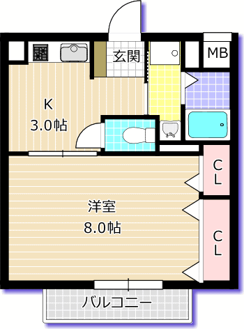 アイリス内山の間取り写真