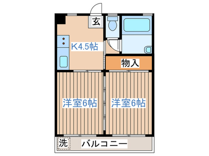 宮町フラットの間取り写真