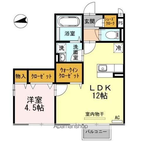 DEARROOMサチの間取り写真