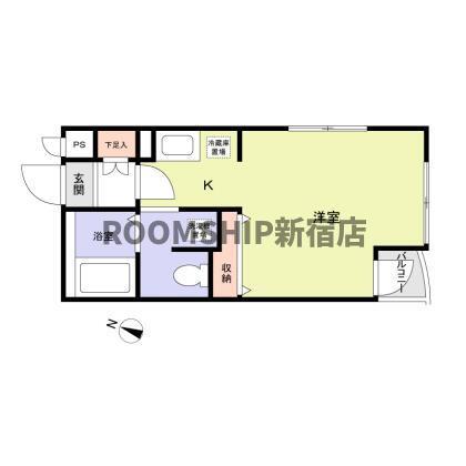 京王線 府中駅 徒歩6分 3階建 築23年の間取り写真